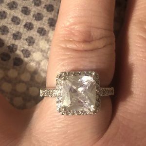 Sterling Silver ring, cubic zirconia